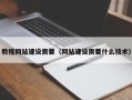 眉山教程网站建设需要（网站建设需要什么技术）
